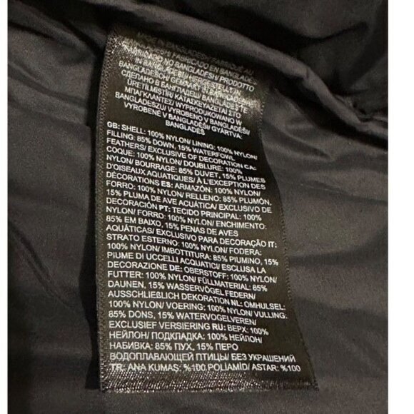 THE NORTH FACE 1996 Retro Nuptse 700 Harbor Blue Insulated Jacket Women 1X NWOT - Picture 9 of 14